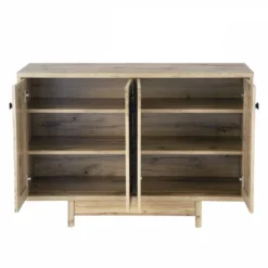 FC Design 47"W Sideboard Storage Cabinet, Dining Server Cupboard Buffet Table With Two Storage Cabinets -Baxton Home Shop GUEST 8807678b f7b7 48c0 af05 52bc7e794647