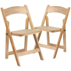 Emma And Oliver 2 Pack Wedding Party Event Wood Folding Chair With Vinyl Padded Seat -Baxton Home Shop GUEST 884a8a4c 72f4 45d6 a709 94ee26d6ff6b