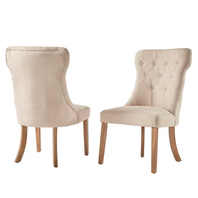 Set Of 2 Amiford Button Tufted Hourglass Dining Chair - Inspire Q 6 Set Of 2 Amiford Button Tufted Hourglass Dining Chair - Inspire Q - Image 4