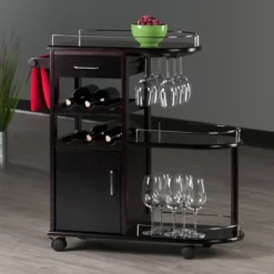 Jimmy Entertainment Cart Dark Espresso - Winsome -Baxton Home Shop GUEST 8a1fdac8 571d 4434 8ea9 bc54d0961b70