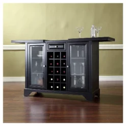 LaFayette Sliding Top Bar Cabinet - Black - Crosley -Baxton Home Shop GUEST 8a8843fa 81c3 4a22 be15 22fad857595c