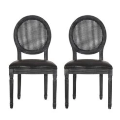 2pk Aquilla French Country Wood And Cane Upholstered Dining Chairs - Christopher Knight Home 27 2pk Aquilla French Country Wood And Cane Upholstered Dining Chairs - Christopher Knight Home -Baxton Home Shop GUEST 8ac80d03 9011 428e 9d81 14ffdf9a94d6