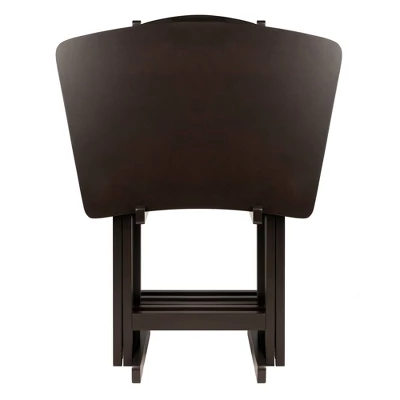 5pc Anila Fan Shape Snack Table Coffee - Winsome 3 5pc Anila Fan Shape Snack Table Coffee - Winsome