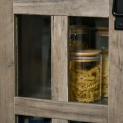 HOMCOM Sideboard Storage Cabinet, Kitchen Cupboard Buffet Server With Glass Doors, 2 Drawers & Adjustable Shelves For Living Room -Baxton Home Shop GUEST 8bc6741d fd8c 49c9 b43e 3efd83052cd5