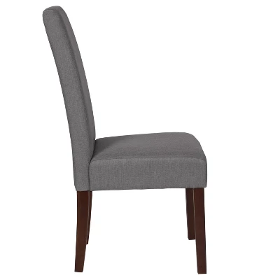 Flash Furniture Greenwich Series Upholstered Panel Back Mid-Century Parsons Dining Chairs 4 Flash Furniture Greenwich Series Upholstered Panel Back Mid-Century Parsons Dining Chairs - Image 2