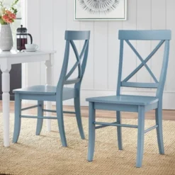 Set Of 2 Albury Cross Back Dining Chairs - Buylateral -Baxton Home Shop GUEST 8c1bbb2a 7b23 47c7 bf92 72f5e680f00d