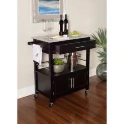 Cameron Kitchen Cart With Granite Top - Linon -Baxton Home Shop GUEST 8c88813f 91bc 4447 8a88 6a36b85b7618