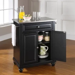 Cambridge Stainless Steel Top Portable Kitchen Island/Cart - Crosley -Baxton Home Shop GUEST 8cb8077a 267b 4fa1 938b 28429cd0cf0e