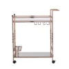 Iverson Metal Mirrored Bar Cart - Aiden Lane -Baxton Home Shop GUEST 8cc6517f 4355 4eb9 99fc c27b926219a5
