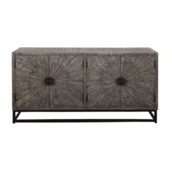 Cypress Creek 4 Doors Sideboard Gray - Treasure Trove Accents