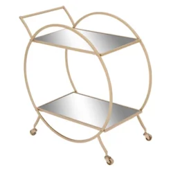 Contemporary Glam Metal Bar Cart - Olivia & May -Baxton Home Shop GUEST 8dee0c26 c319 421b af07 f4f85789bc6b