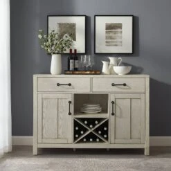 Roots Sideboard Whitewash - Crosley