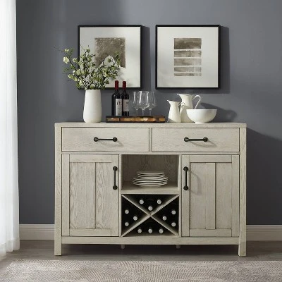Roots Sideboard Whitewash - Crosley 3 Roots Sideboard Whitewash - Crosley
