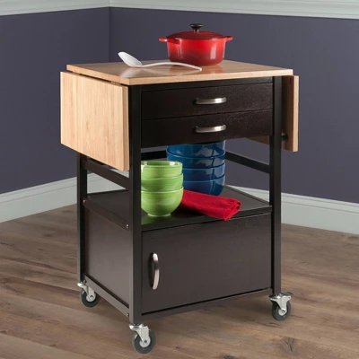 Bellini Kitchen Cart Coffee/Natural - Winsome 14 Bellini Kitchen Cart Coffee/Natural - Winsome - Image 12