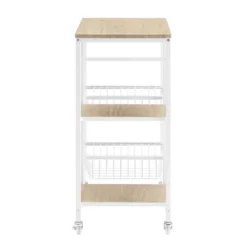 Tamarind Small Kitchen Cart White - Linon -Baxton Home Shop GUEST 8eaae778 3a1b 4282 90c0 8ccd336ae4a3
