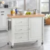 Monterey Kitchen Cart White - Buylateral -Baxton Home Shop GUEST 8edd4f63 d561 46a5 883e 9a6febf2ecc7