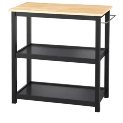 Mylah Kitchen 2-Tier Rolling Cart - Buylateral -Baxton Home Shop GUEST 8fbc6930 56ac 45e8 a90f 20c6b103cd30