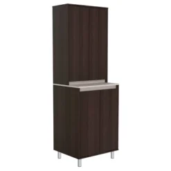 4 Door Breakroom Cabinet Espresso/Amber Gray - Inval -Baxton Home Shop GUEST 904ad4df 16b5 4fcd 92d1 40851352c40a