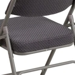 Emma And Oliver 4 Pack Premium Curved Triple Braced & Hinged Fabric Upholstered Metal Folding Chair -Baxton Home Shop GUEST 90719e14 e215 4fa5 8e9f d3c5b1d3459d