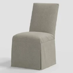 Samy Skirted Slipcover Dining Chair In Linen - Threshold™ -Baxton Home Shop GUEST 9095c404 3819 46f1 bf0f 3af55239e4cd