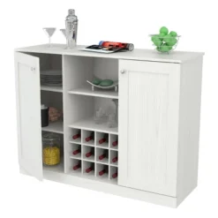 2 Doors Buffet Cabinet White - Inval -Baxton Home Shop GUEST 90d9248f de45 4a82 ab86 48dfae52ba3a