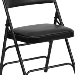 Flash Furniture 4 Pack HERCULES Series Curved Triple Braced & Double Hinged Upholstered Metal Folding Chair -Baxton Home Shop GUEST 914004c5 a2f8 4e37 bc0f cb4640c8b203