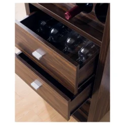 Iohomes Sierri Contemporary Wine Cabinet Dark Walnut - HOMES: Inside + Out -Baxton Home Shop GUEST 92352d7e a200 4069 930b a5ad907ac358