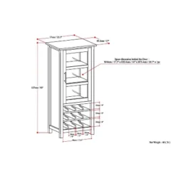 Franklin High Storage Wine Rack Cabinet - WyndenHall -Baxton Home Shop GUEST 93363038 131a 453a bfc3 2661fc1a7b2b