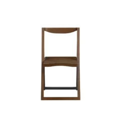 2pk Sydney Folding Chairs Wire Brush Chestnut - Boraam -Baxton Home Shop GUEST 933e1467 237a 4fbe 8af9 8966bcada2dd