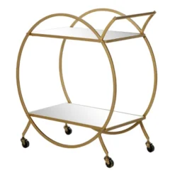Contemporary Glam Metal Bar Cart - Olivia & May -Baxton Home Shop GUEST 94858caa 58bd 4e44 ab99 6a314c866bef