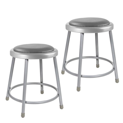 2pk Heavy Duty Vinyl Padded Steel Barstool Gray - Hampden Furnishings 9 2pk Heavy Duty Vinyl Padded Steel Barstool Gray - Hampden Furnishings - Image 7