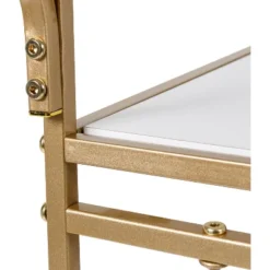 Honey-Can-Do 3 Tier Bar Cart Gold/White -Baxton Home Shop GUEST 94c1d8de ef57 432c 9a8f d9bfeae4cf92