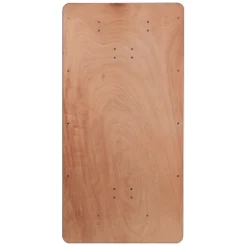 Emma And Oliver 6-Foot Rectangular Wood Folding Banquet Table With Clear Coated Finished Top -Baxton Home Shop GUEST 94c58d92 a2f1 4ed1 a1a5 45283f7b7341