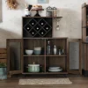 Morse Farmhouse Mobile Wine Cabinet Reclaimed Oak - HOMES: Inside + Out -Baxton Home Shop GUEST 95392f99 1ae9 4ad7 962b 923c61fc1e8d
