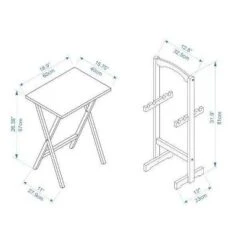 Faux Marble Tray Table Set - Linon -Baxton Home Shop GUEST 958a6d4c a333 4955 8a24 63d25c74c6ce