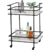 Honey-Can-Do 2 Tier Bar Cart Faux Marble -Baxton Home Shop GUEST 961abd37 9cf9 4126 a821 b580ff49e80e