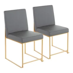 Set Of 2 High Back Fuji Contemporary Dining Chairs - LumiSource -Baxton Home Shop GUEST 97119056 18b0 4073 abcb 98a574f45f63
