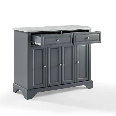 Avery Kitchen Island Gray - Crosley 5 Avery Kitchen Island Gray - Crosley - Image 3