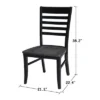 Set Of 2 Cosmo Roma Ladderback Chairs - International Concepts 1 Set Of 2 Cosmo Roma Ladderback Chairs - International Concepts -Baxton Home Shop GUEST 97641c16 b868 44a4 a7b0 2653dc4fbb64