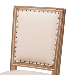 Set Of 2 Louane Fabric Upholstered And Wood Dining Chairs - Baxton Studio -Baxton Home Shop GUEST 97cc1a8e 492e 4070 b7e8 a6e19401d9a1