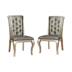 2pk Samantha Tufted Scrolled Back Side Dining Chair - HOMES: Inside + Out -Baxton Home Shop GUEST 99874c19 0015 47fa 9975 5031d3a47a69