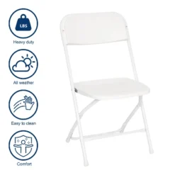 Emma And Oliver 4 Pack Of All-Weather, Extra Wide Contoured Plastic Folding Chairs With Metal Frame And 650 Lb. Static Weight Capacity 27 Emma And Oliver 4 Pack Of All-Weather, Extra Wide Contoured Plastic Folding Chairs With Metal Frame And 650 Lb. Static Weight Capacity -Baxton Home Shop GUEST 9a159dee 005f 40f7 bc9a 40caf0695426