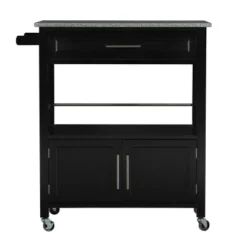 Cameron Kitchen Cart With Granite Top - Linon -Baxton Home Shop GUEST 9a579333 9c2d 49d1 a8f3 49b9c62697f4