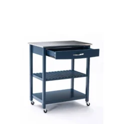 Holland Kitchen Cart With Stainless Steel Top - Boraam -Baxton Home Shop GUEST 9bab8f75 4457 490f a595 947c02c1dea8