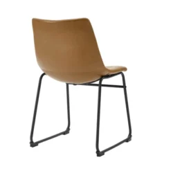 Set Of 2 Laslo Modern Upholstered Faux Leather Dining Chairs - Saracina Home -Baxton Home Shop GUEST 9c08c6e5 09f4 403a 844a a5fe7811db86