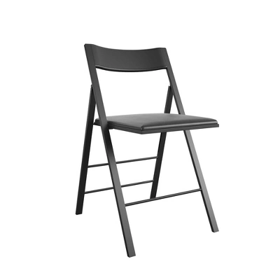 Cosco 2pk Modern Slim Line Vinyl Padded Folding Chairs 6 Cosco 2pk Modern Slim Line Vinyl Padded Folding Chairs - Image 4