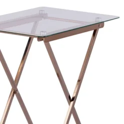 Milton Folding Tray Table Champagne - Aiden Lane -Baxton Home Shop GUEST 9c9090a5 6fce 42f6 a7f6 c797ecec101c