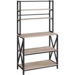 Yaheetech 5-Tier Kitchen Baker's Rack Utility Storage Shelf With 5 Shelves & Adjustable Feet -Baxton Home Shop GUEST 9ce8c636 08aa 4091 961c 120c98a14af8