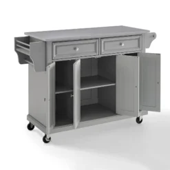 Stainless Steel Top Kitchen Cart/Island Vintage Gray - Crosley 13 Stainless Steel Top Kitchen Cart/Island Vintage Gray - Crosley -Baxton Home Shop GUEST 9d029ccb 716e 4ad6 81ba 191756ea7678