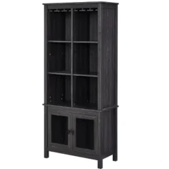 Home Source Jill Zarin Bar Cabinet Bookshelf With Glass Doors -Baxton Home Shop GUEST 9dcf1c2c 40f0 4f56 9553 8c2fe1892316